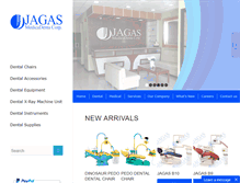 Tablet Screenshot of jagasdental.com